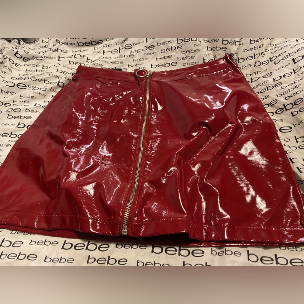 Faux Leather Skirt